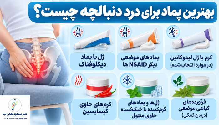 بهترین پماد برای درد دنبالچه چیست؟