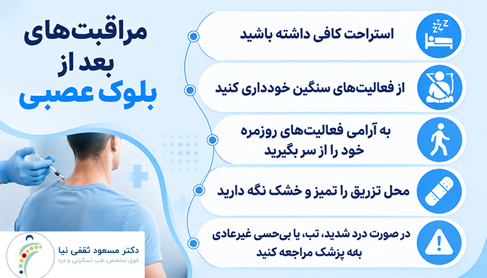 مراقبت‌های بعد از بلوک عصبی