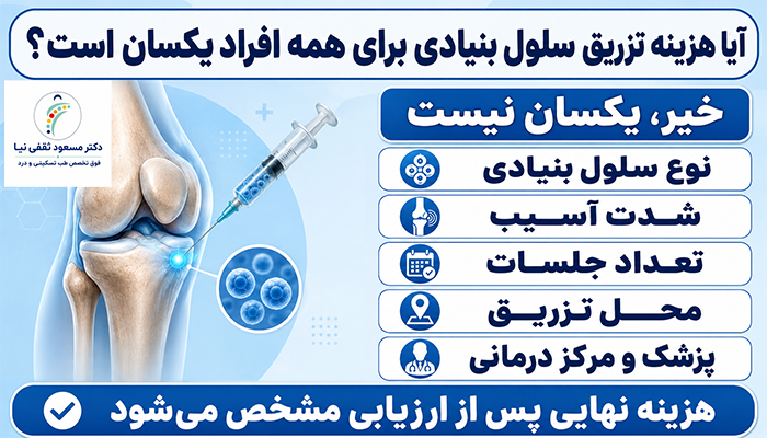 آیا هزینه تزریق سلول بنیادی برای همه افراد یکسان است؟