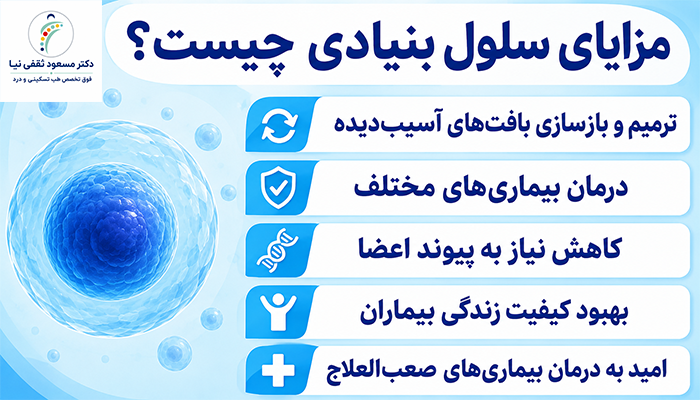 مزایای سلول بنیادی چیست؟